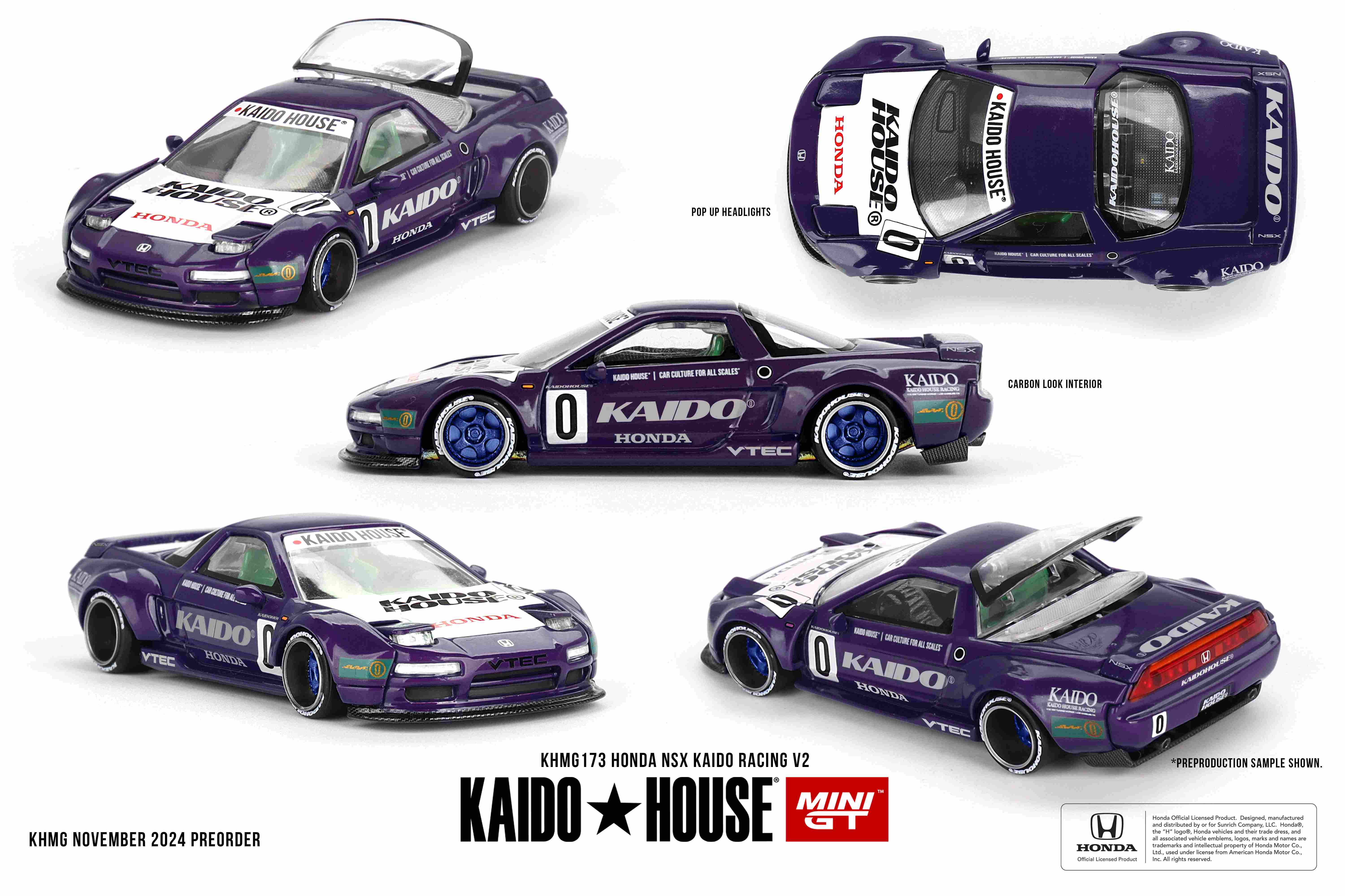 MINIGT KAIDO★HOUSE NSX SPOON カスタム Kaido House X MiniGT - KHMG173 - Honda NSX Kaido Racing V2